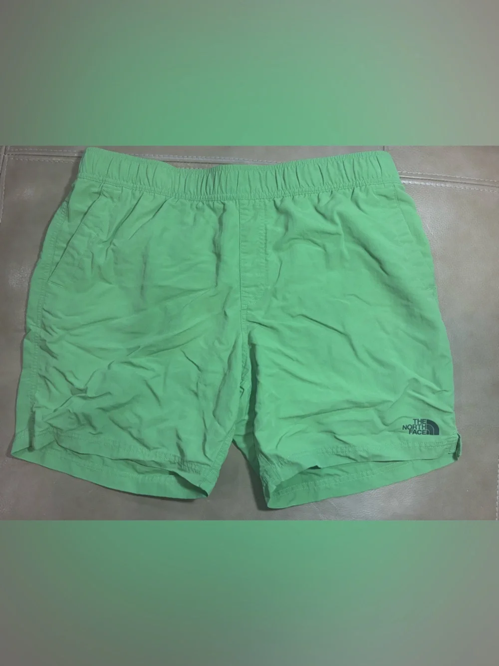 The North Face Men’s Bright Green Swim Trunks flashdry 7inch inseam